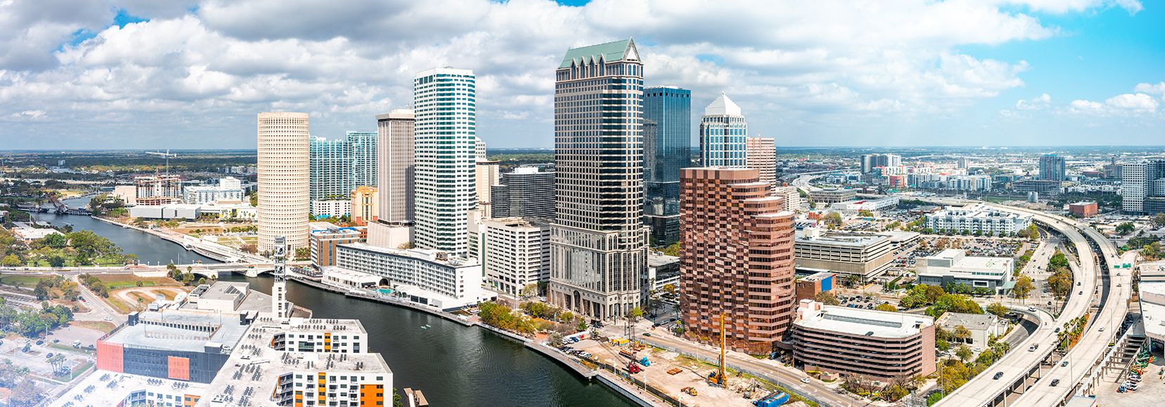 Tampa Elevator Service - Tampa Skyline in Downtown Tampa, Florida